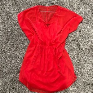 Express Coral Dress Size S